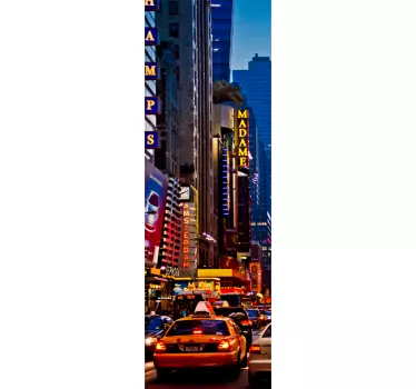 Sticker decorativo Times Square frigo - TenStickers