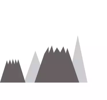 Adesivo per bambini scena di montagna per nursery - TenStickers