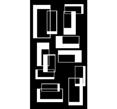 Sticker decorativo box doccia rettangolare - TenStickers