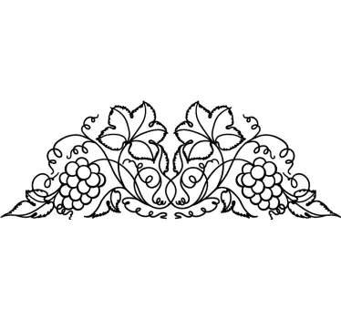Adesivo testata letto vite floreale decorativa - TenStickers