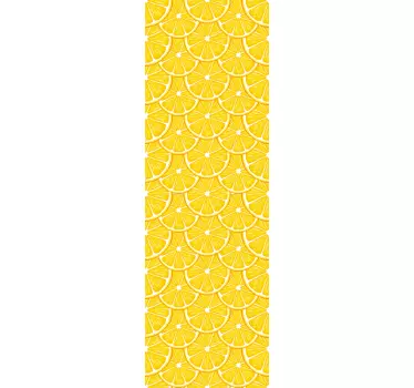Adesivo per frigo concetto fetta di limone - TenStickers