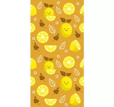 Adesivo huawei motivi limone sorridente - TenStickers