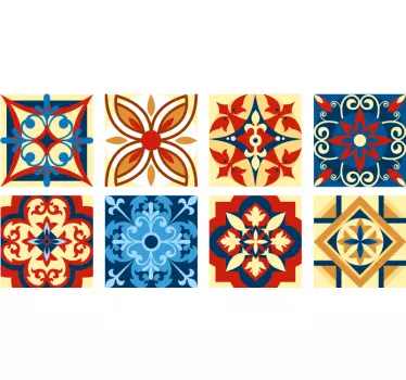 Adesivo decorativo composizioni mosaico vibranti - TenStickers