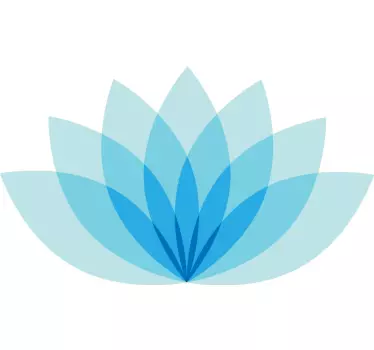 Adesivo decorativo design floreale stratificato - TenStickers