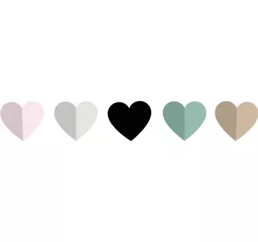 Adesivo decorativo motivi cuore incantevoli - TenStickers