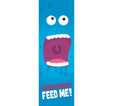 Adesivo decorativo feed monster frigo - TenStickers