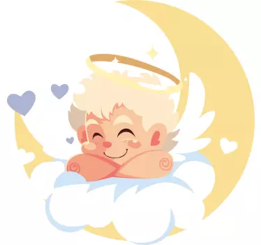 Adesivo per bambini illustrazione di cherubino - TenStickers