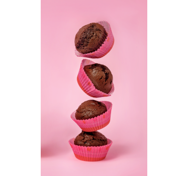 Adesivo per frigo muffin impilati - TenStickers