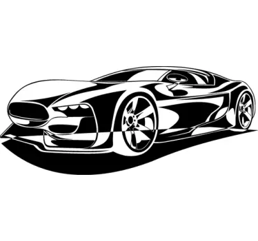 Sticker decorativo auto sportiva - TenStickers