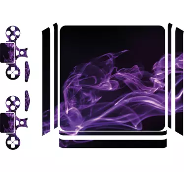 Adesivi animali per bambini effetto fumo viola - TenStickers
