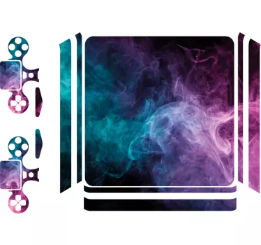 Adesivo astratto vortici colorati fumosi - TenStickers