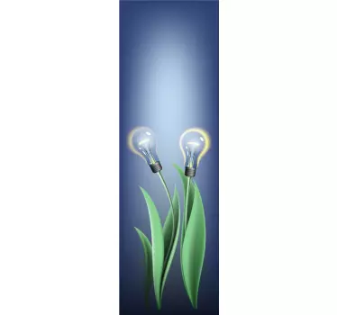 Adesivo per frigo lampadine illuminate vinile - TenStickers