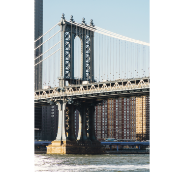 Adesivo per frigo vista del ponte di manhattan - TenStickers