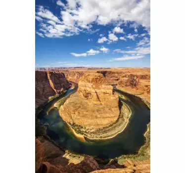 Adesivo per frigo vista sul fiume canyon - TenStickers
