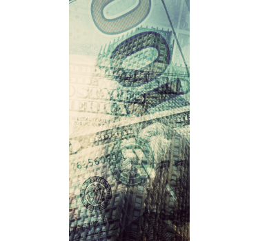 Adesivo per frigo sovrapposizione valuta - TenStickers