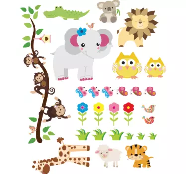 Sticker bambini sticker selva - TenStickers