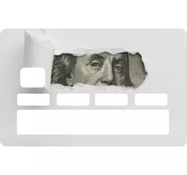 Adesivo carta di credito concetto carta strappata - TenStickers