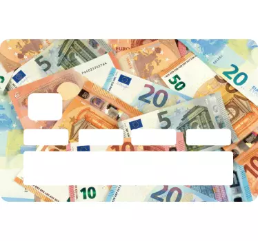 Adesivo carta di credito motivo valuta - TenStickers