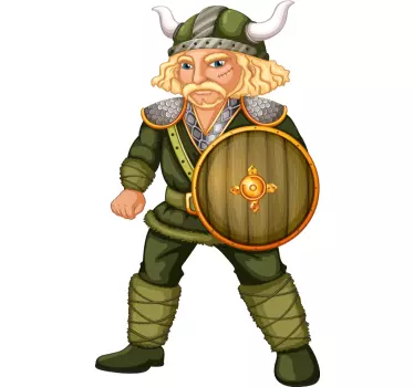 Adesivi animali per bambini guerriero vichingo - TenStickers