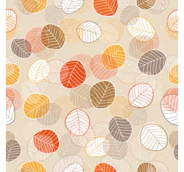 Adesivo decorativo design a motivi fogliare - TenStickers