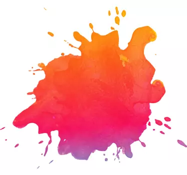 Adesivo astratto esplosione di colori vibranti - TenStickers