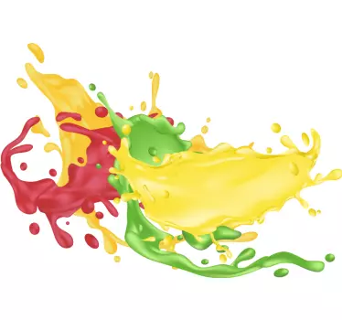 Adesivo geometrico forme colorate esplosive - TenStickers