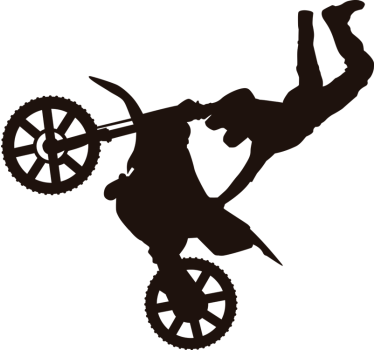 Sticker decorativo moto freestyle - TenStickers