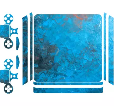 Adesivo ps4 copertura blu vivace - TenStickers