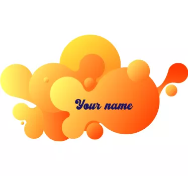 Adesivo graffiti design a bolle colorate - TenStickers