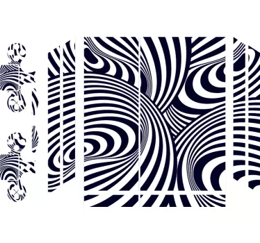 Adesivo ps4 disposizione motivo spirale - TenStickers