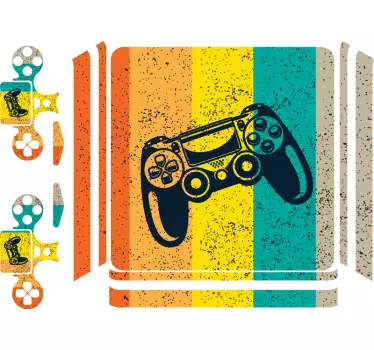 Adesivo ps4 motivo controller colorato - TenStickers