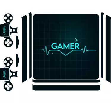 Adesivo ps4 battito del giocatore - TenStickers