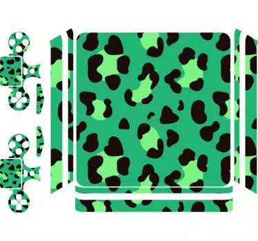 Adesivo ps4 stampa animale verde - TenStickers
