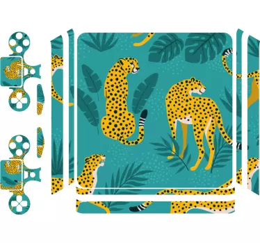 Adesivo ps4 motivo leopardo gioco - TenStickers