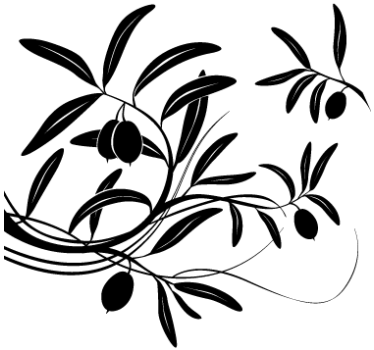 Sticker decorativo ramo di olivo - TenStickers