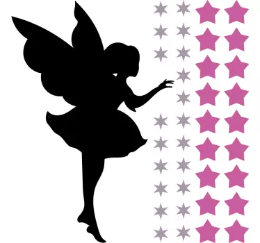 Adesivi animali per bambini sagoma di fata - TenStickers