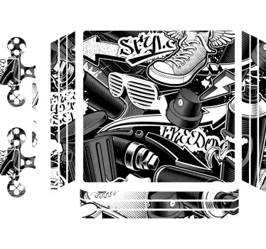 Adesivo ps4 stile libertà urbana - TenStickers