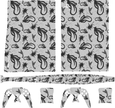 Adesivo ps5 cover decorativa espressiva - TenStickers