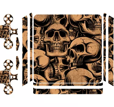 Adesivo ps4 collezione teschi - TenStickers
