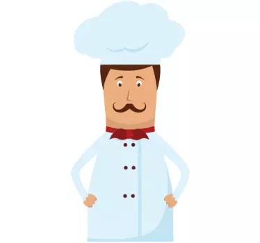 Sticker decorativo professione cuoco - TenStickers