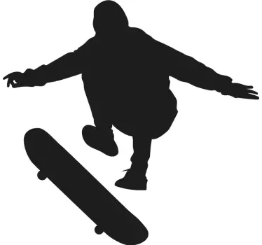 Adesivo sport estremo scena d'azione skateboard - TenStickers