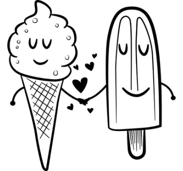Adesivo decorativo amore freezer - TenStickers