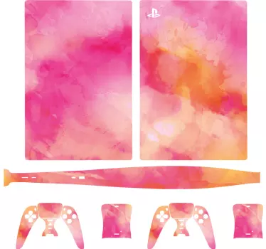 Adesivo ps5 gradienti acquerello - TenStickers