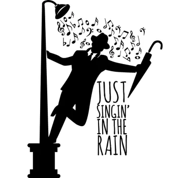 Sticker decorativo singing doccia - TenStickers