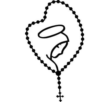 Sticker decorativo rosario - TenStickers