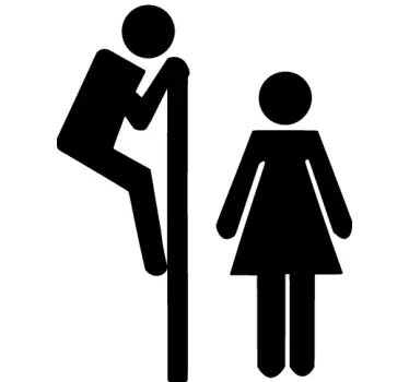 Sticker decorativo WC - TenStickers