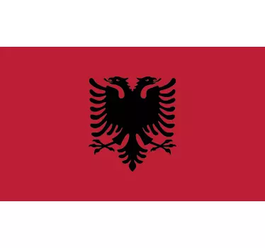 Adesivo murale bandiera Albania - TenStickers