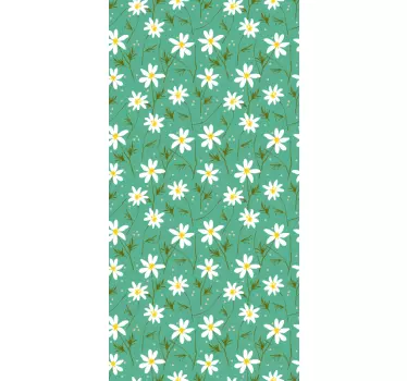 Adesivo contenitore motivo floreale verde - TenStickers