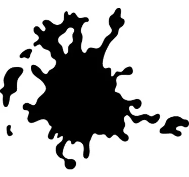 Sticker decorativo macchia astratta - TenStickers