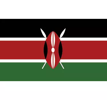 Adesivo murale bandiera Kenya - TenStickers